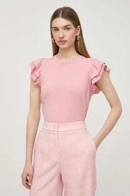 Silvian Heach t-shirt bawełniany kolor różowy