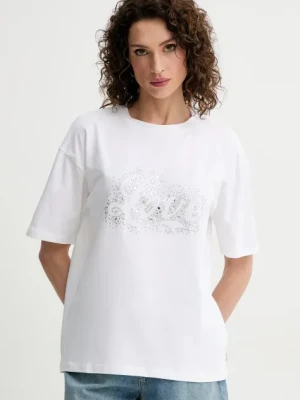 Silvian Heach t-shirt INAMIS damski kolor biały GPP25431TS