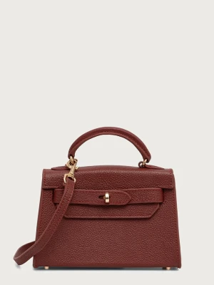 Silvian Heach torebka crossbody damska skórzana SANITA bordowy