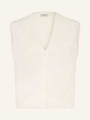 Simkhai Kamizelka Z Dzianiny Rozzi Z Kaszmiru weiss
