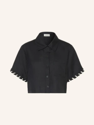 Simkhai Krótka Koszula Auggie Z Lnu schwarz