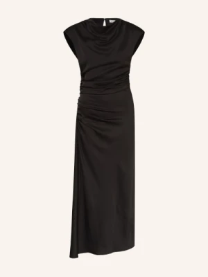 Simkhai Satyna Sukienka Burke schwarz