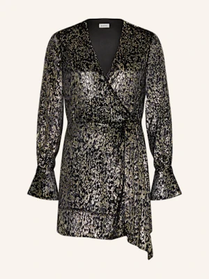 Simkhai Sukienka Z Aksamitu Camryn Z Błyszczącą Przędzą schwarz