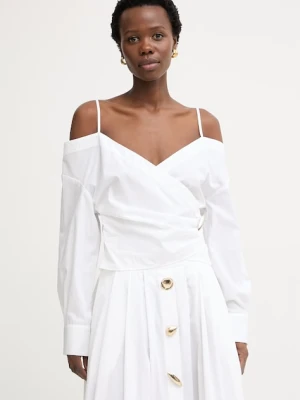 Simona Corsellini koszula kopertowa damska bawełniana