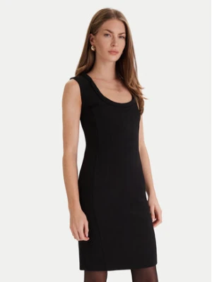 Simona Corsellini Sukienka koktajlowa A25CPAB01201 Czarny Slim Fit