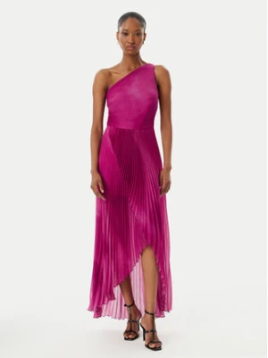 Simona Corsellini Sukienka koktajlowa P26CEAB11301 Żółty Slim Fit