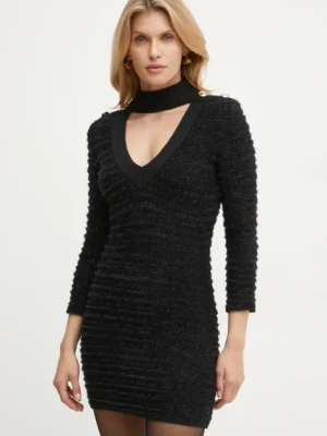Zdjęcie produktu Simona Corsellini sukienka kolor czarny mini dopasowana A24CPABO04