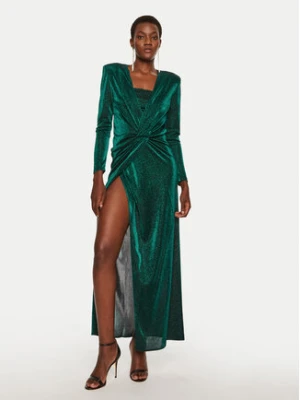 Simona Corsellini Sukienka wieczorowa A24CEAB045 Zielony Slim Fit