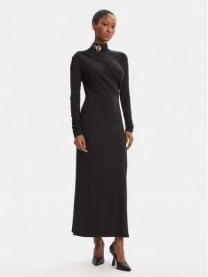 Simona Corsellini Sukienka wieczorowa A25CPAB00601 Czarny Slim Fit