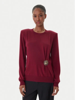 Simona Corsellini Sweter A25CPMGE0301 Czerwony Regular Fit