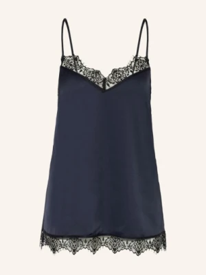 Simone Pérèle Góra Od Piżamy Satin Secrets Z Satyny blau SIMONE PÉRÈLE