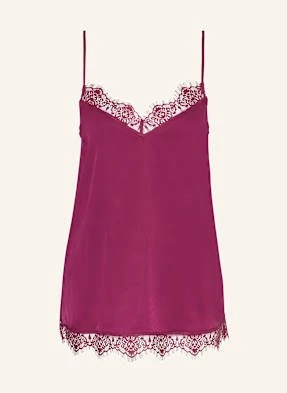 Simone Pérèle Góra Od Piżamy Satin Secrets Z Satyny pink SIMONE PÉRÈLE