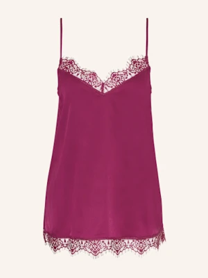 Simone Pérèle Góra Od Piżamy Satin Secrets Z Satyny pink SIMONE PÉRÈLE