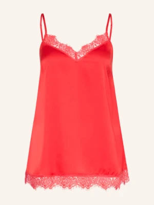 Simone Pérèle Góra Od Piżamy Satin Secrets Z Satyny pink SIMONE PÉRÈLE