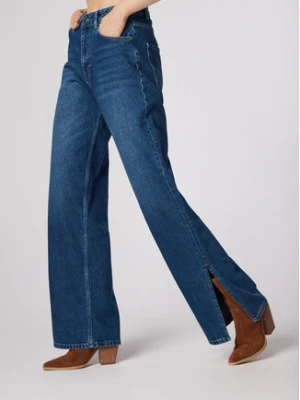 Simple Jeansy SPDJ504-01 Granatowy Relaxed Fit