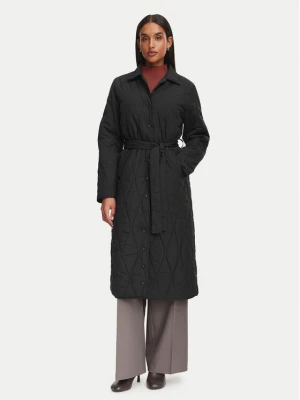 Simple Płaszcz przejściowy 62KUDP102 Czarny Regular Fit