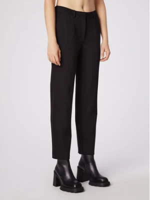 Simple Spodnie materiałowe SPD506-02 Czarny Slim Fit