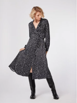 Simple Sukienka koszulowa SUD514-03 Czarny Regular Fit