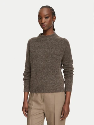 Simple Sweter 62SWD101 Brązowy Regular Fit