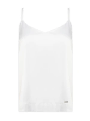 Simple Top 62TSLED102 Biały Regular Fit