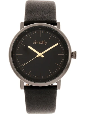 Simplify Zegarek kwarcowy "The 6200" w kolorze czarno-antracytowym rozmiar: onesize