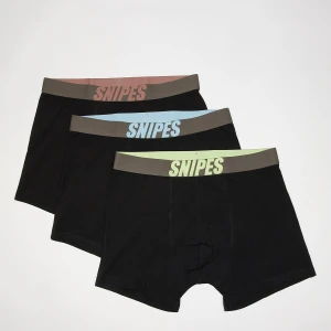 Single Logo Dark Grey Tape Briefs Boxershorts (3 Pack), markiSNIPES, Bielizna, w kolorze czarny, rozmiar: