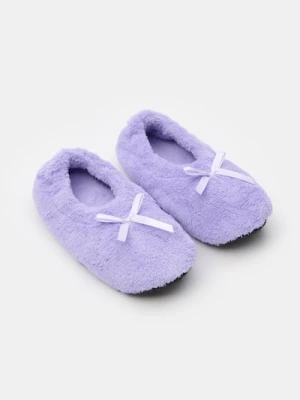 Sinsay - Antypoślizgowe kapcie z kokardką - fioletowy