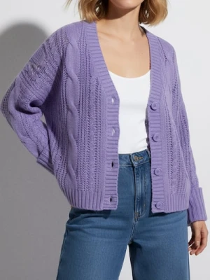 Sinsay - Ażurowy sweter - różowy