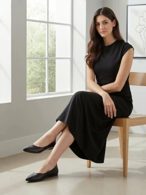 Sinsay - Baleriny z imitacją skóry - czarny