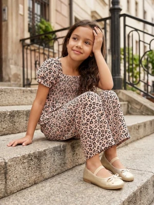 Sinsay - Baleriny z kokardą - złoty