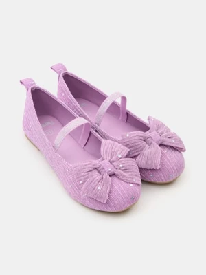 Sinsay - Baleriny z ozdobną kokardą - fioletowy