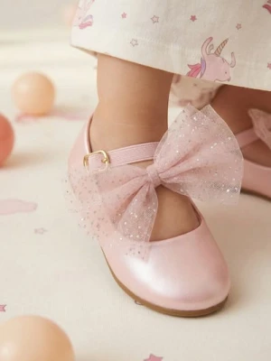 Sinsay - Baleriny z tiulową kokardą - różowy