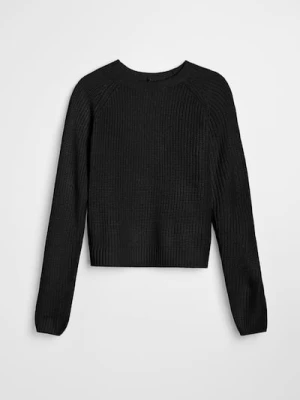 Sinsay - Basic sweter z długimi rękawami - czarny