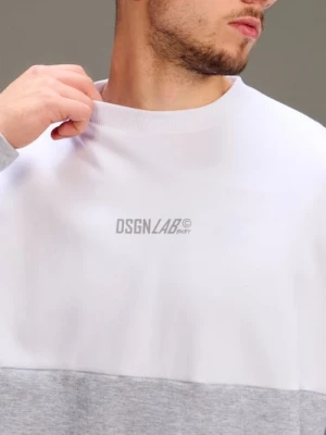 Zdjęcie produktu Sinsay - Bawełniana bluza crewneck z napisem - szary