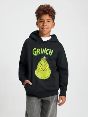 Sinsay - Bawełniana bluza z nadrukiem Grinch - czarny