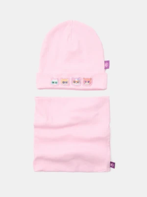 Sinsay - Bawełniana czapka beanie Disney SuperKitties - różowy