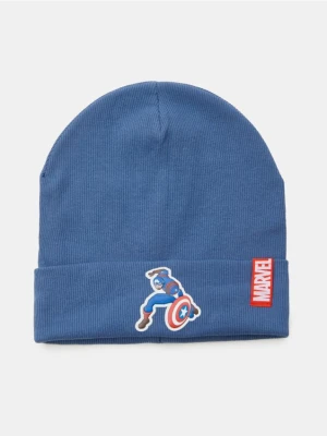 Sinsay - Bawełniana czapka Marvel - granatowy