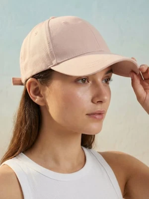Sinsay - Bawełniana czapka z daszkiem - beżowy