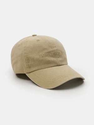 Sinsay - Bawełniana czapka z daszkiem - beżowy