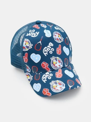 Sinsay - Bawełniana czapka z daszkiem Bluey - niebieski