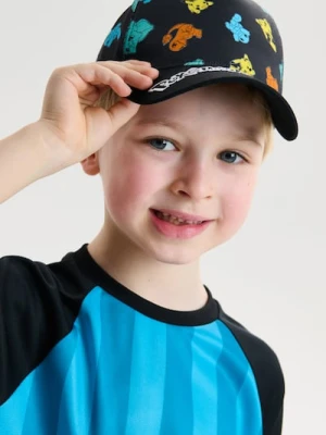 Sinsay - Bawełniana czapka z haftowanym napisem Pokémon - czarny