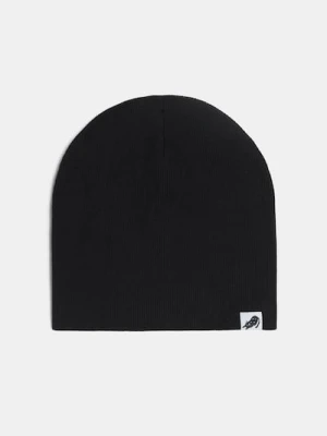 Sinsay - Bawełniana czapka z naszywką - czarny