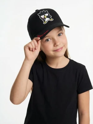 Sinsay - Bawełniana czapka z naszywką i haftowanym napisem Bad Badtz-Maru - czarny