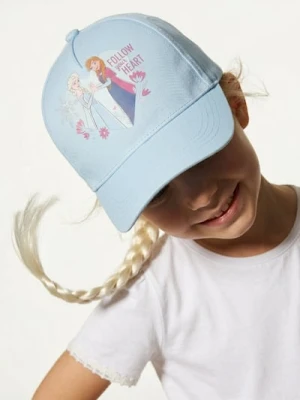 Sinsay - Bawełniana czapka z warkoczem Frozen - błękitny
