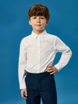 Sinsay - Bawełniana klasyczna koszula - biały