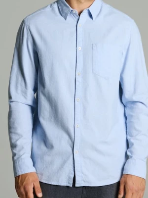 Sinsay - Bawełniana koszula - błękitny