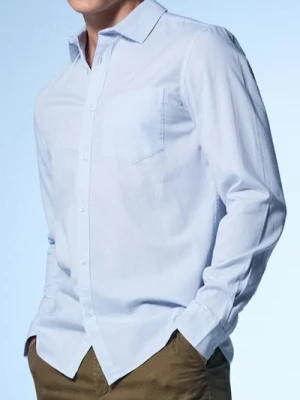 Sinsay - Bawełniana koszula - błękitny