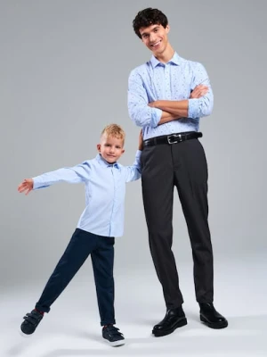 Sinsay - Bawełniana koszula - błękitny