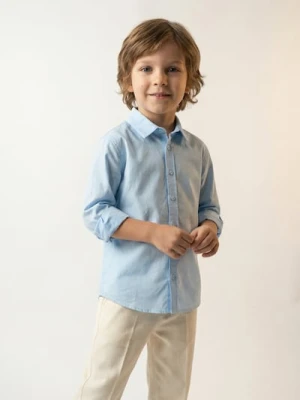 Sinsay - Bawełniana koszula - błękitny