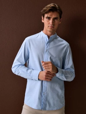 Sinsay - Bawełniana koszula - błękitny